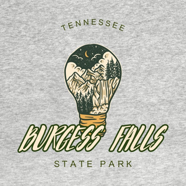 BURGESS FALLS STATE PARK TENNESSEE T-SHIRT by Cult Classics